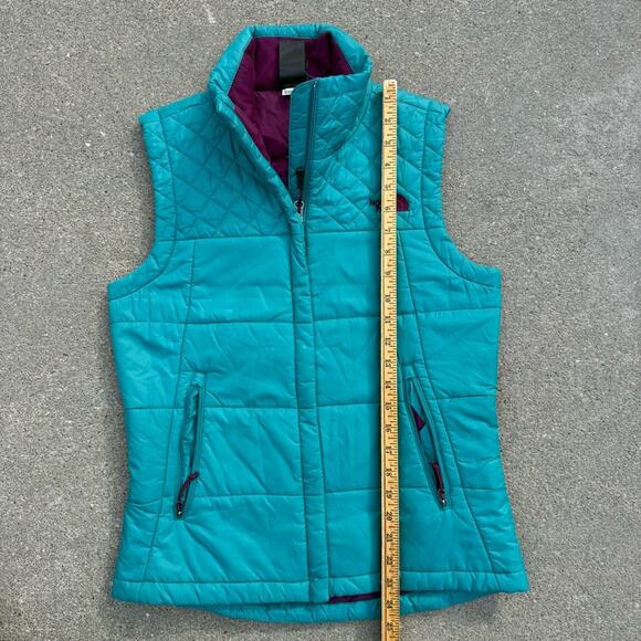 The North Face Teal and Purple Quilted Vest MEDIUM - Picture 8 of 8